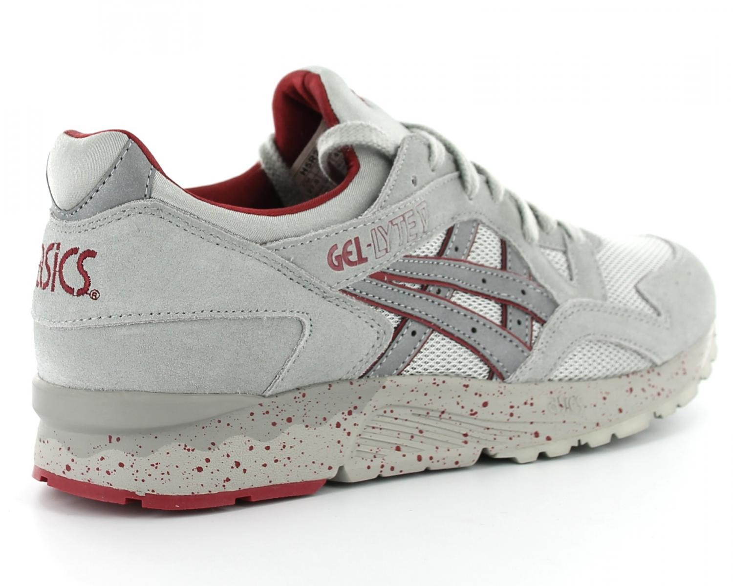 asics gel lyte 5 grise et rouge