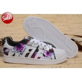 basket adidas superstar femme fleuri